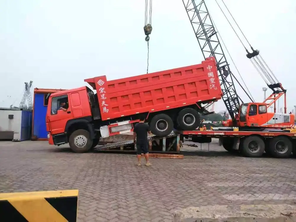 New Bucket Howo Dump 371HP 400HP Truck 6x4 10tires  Bridge In Stock