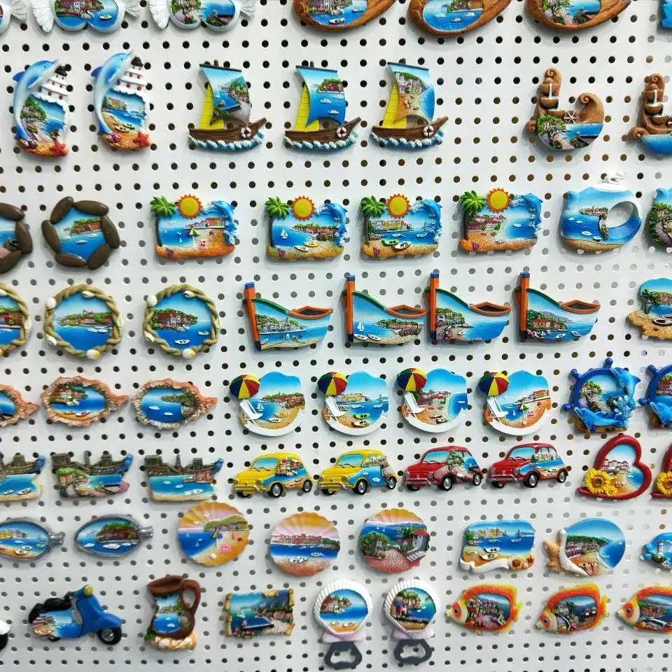 Craft Gift Landmarks Souvenir Tourist Travel 3D Epoxy Magnetic Sticker Custom Resin Photo Fridge Refrigerator Magnets