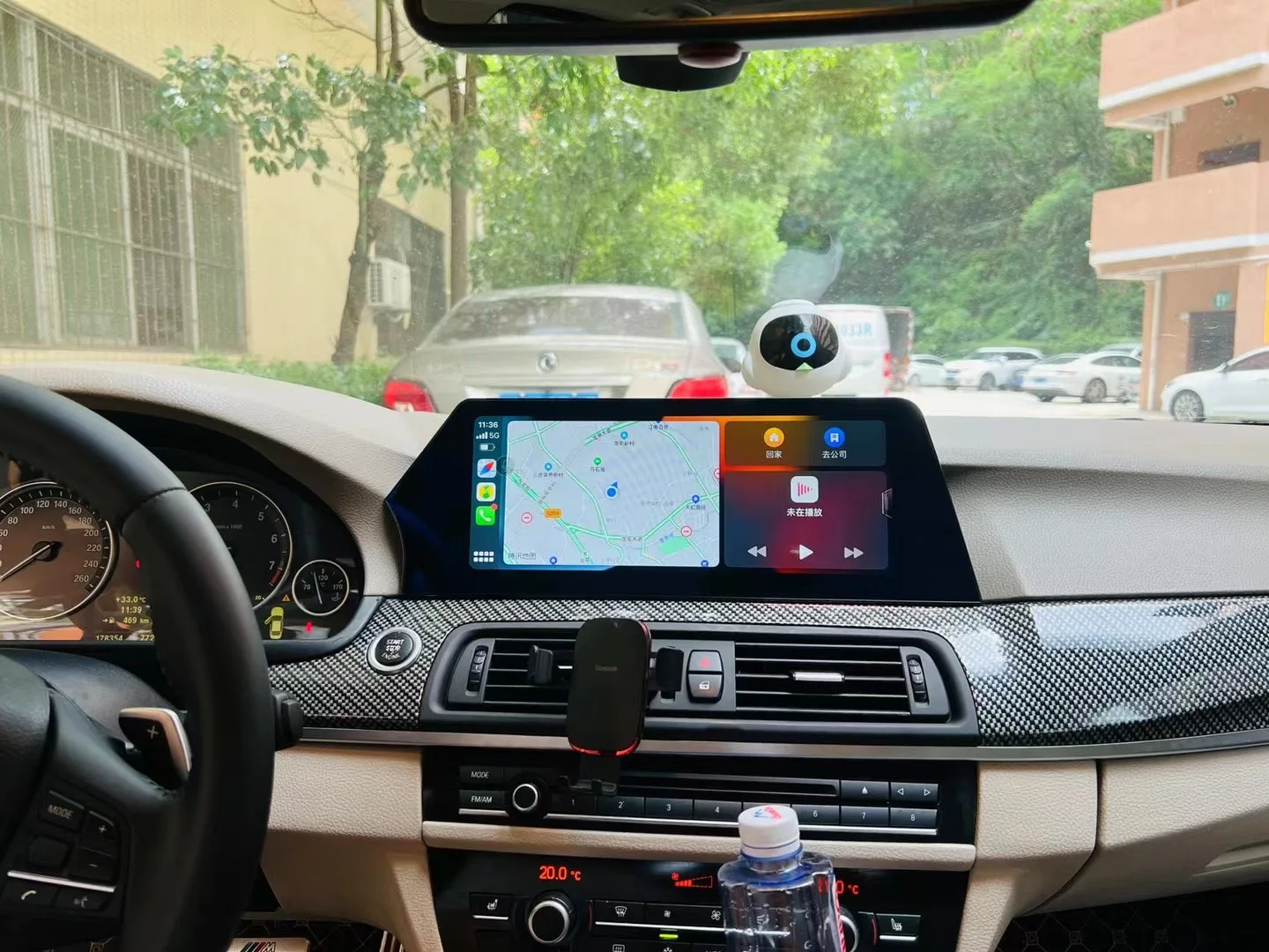 12.3'Carplay For Bmw 5 Series F10 Android 13 GPS navigation Multimedia Player Wireless Car Radio Head Unit HD Blu-ray Screen