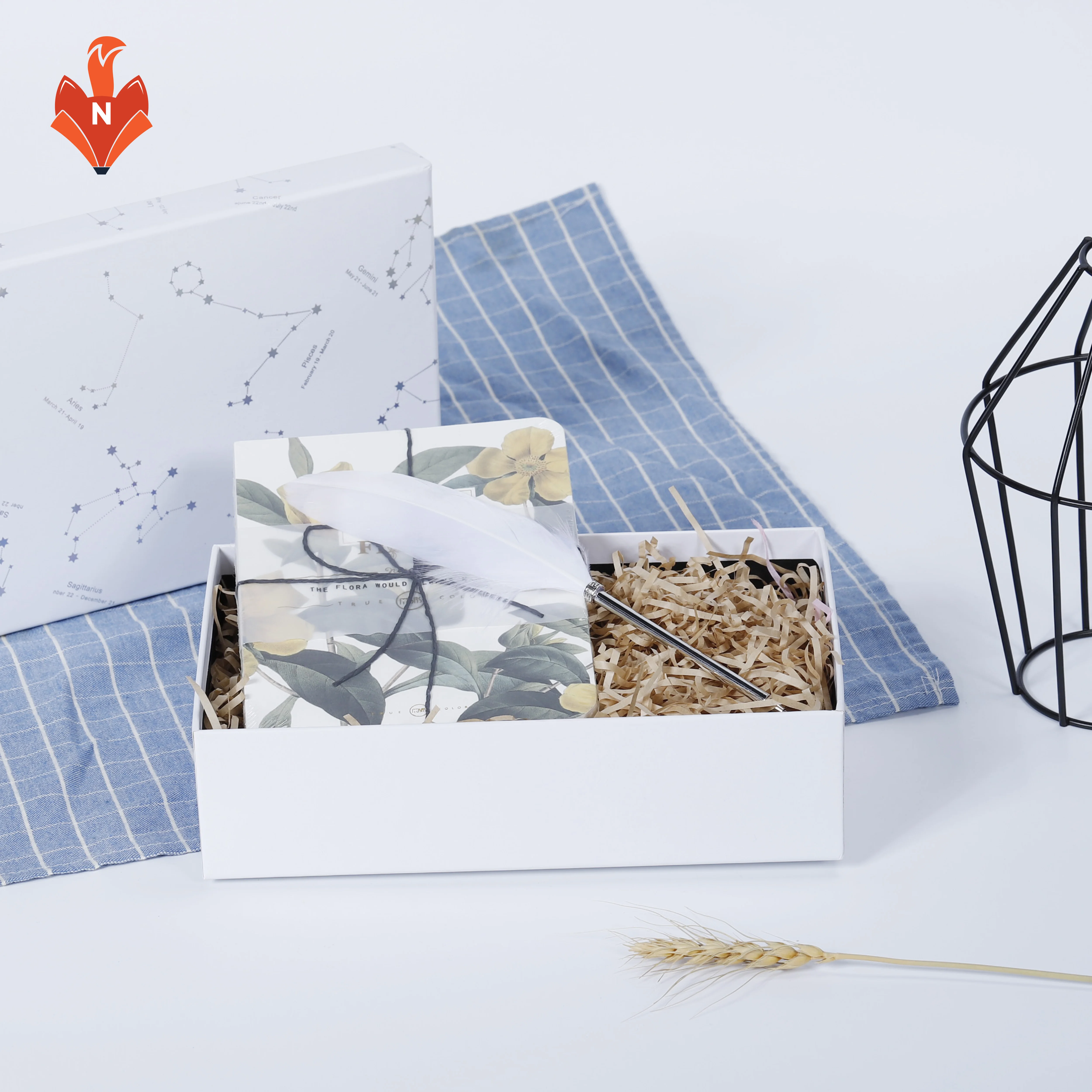 
A075C custom handmade gift notebook and pen set for souvenir 