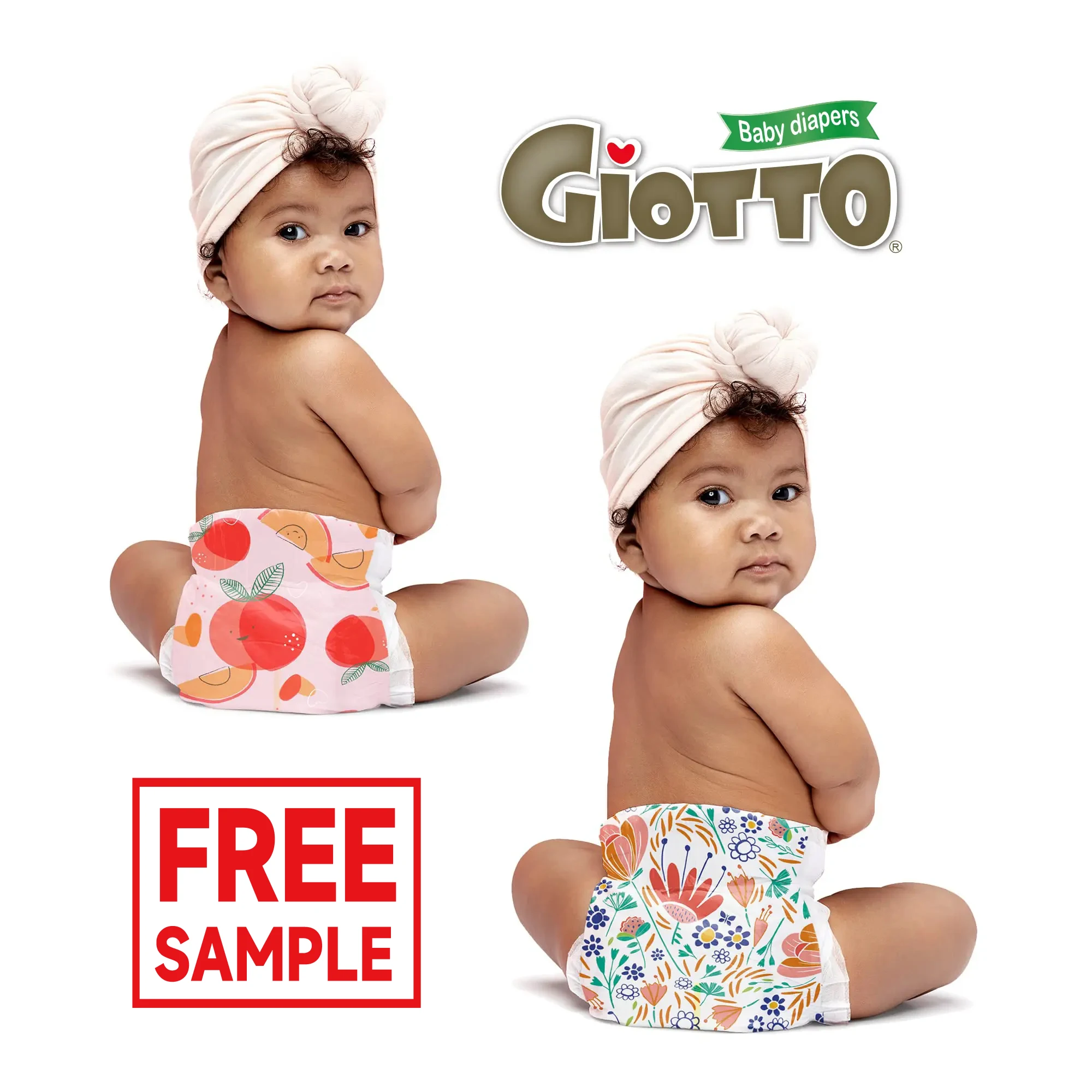 GIOTTO  Teen baby diapers Happy baby diapers Plant-Based Sustainable  Flower Power