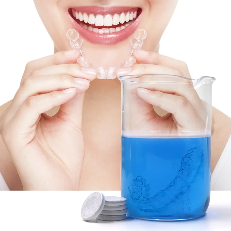 Minty Fresh and Clean Removes Odor & Plaque Denture Cleaning Tablets for Dental Appliances