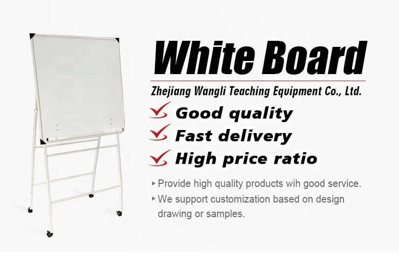 Office Use Interactive Whiteboard Stand With Wheels Movable Magnetic Whiteboard Height Adjustable Whiteboard For School