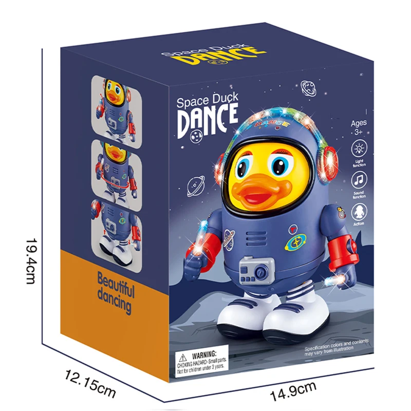 Baby Kids Boys Girls Electric Duck Toy Musical Interactive Duck Toy Electric Toys With Lights & Sounds