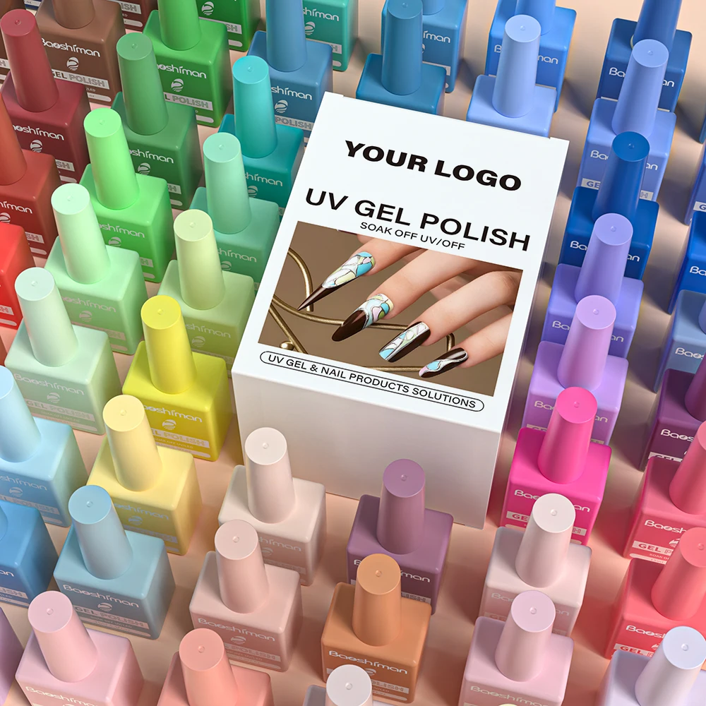 3000 Colors Custom Logo Nail Gel Polish Hema Free Set Kit Enamel Varnish Color Soak Off Led Uv Gel Nail Polish for Nail Art
