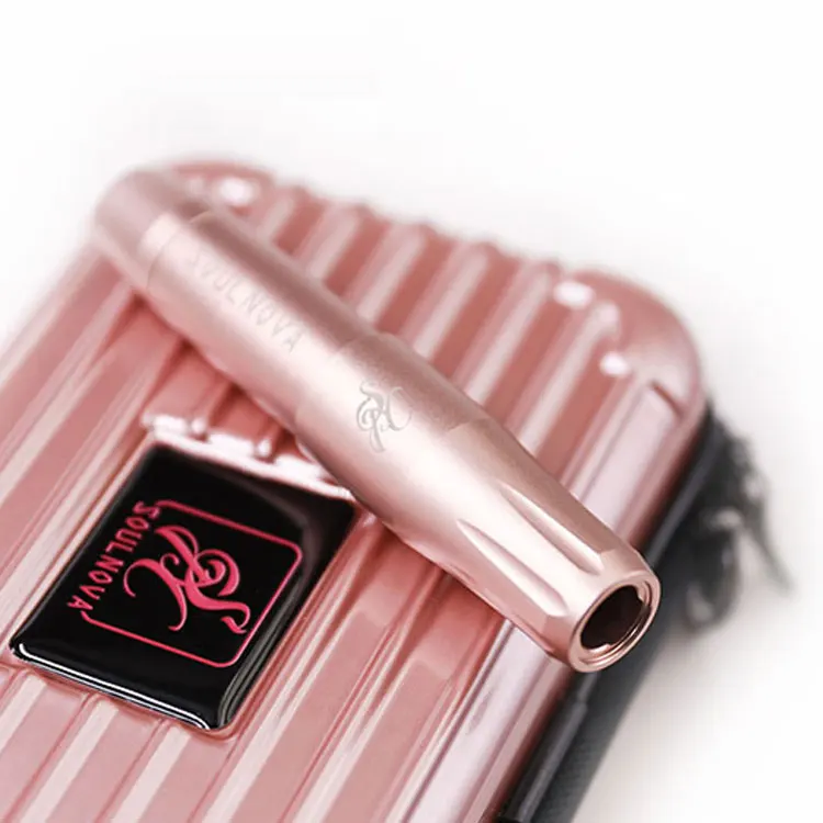  Soulnova LOGO 10000RMP Champagne Gold RCA Electric Semi Permanent Makeup PMU Tattoo Machine