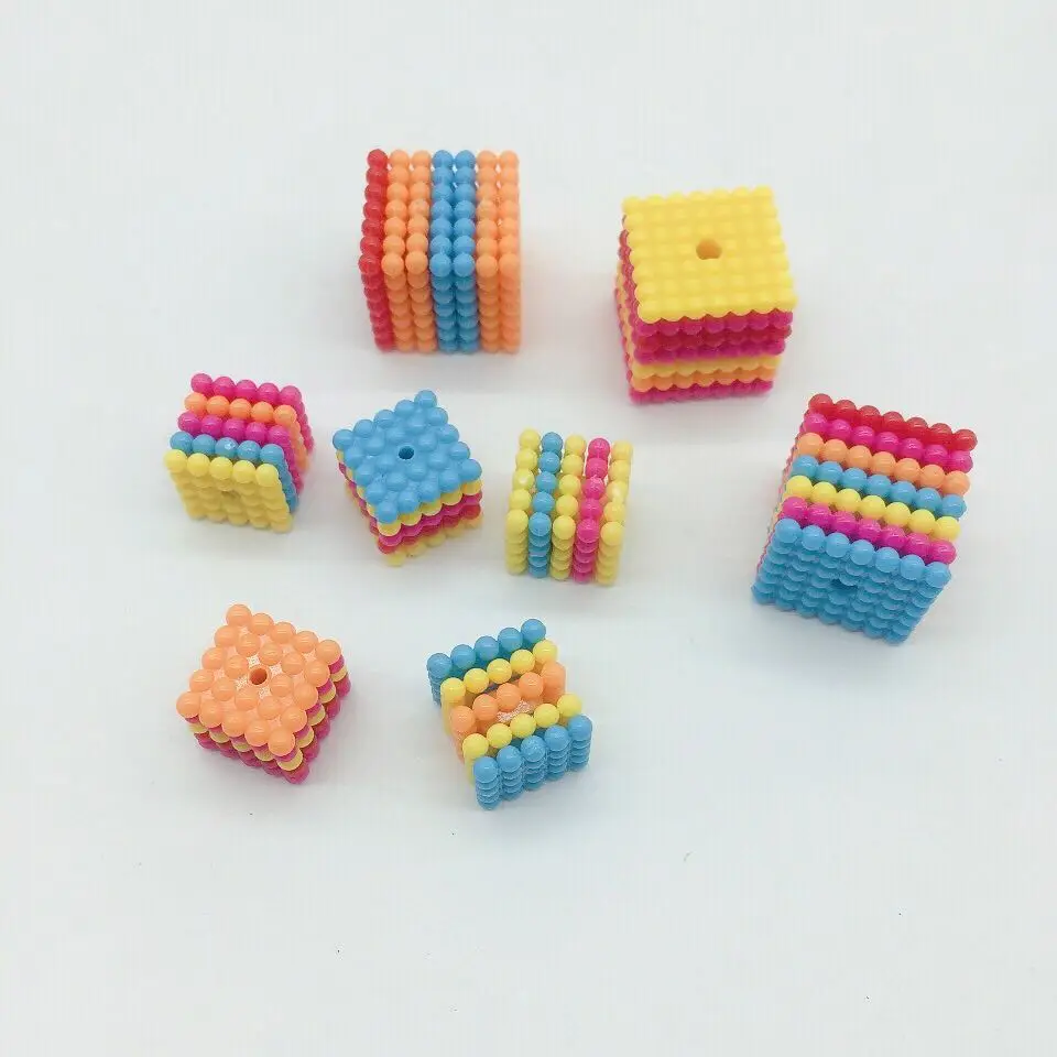Colourful openable fruit ball Square Beads bayberry beads bayberry pearls for deration
