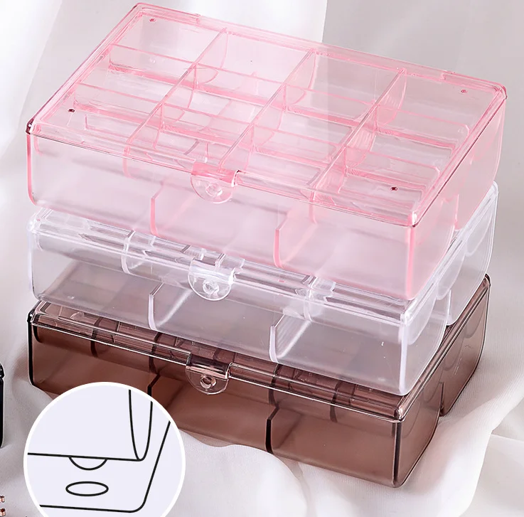 Amazon Hot Selling Dustproof Large Capacity Jewelry Storage Box with Cover