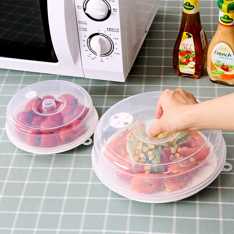 Clear Microwave Plate Cover Kitchen Accessories Microwave Splatter Shield Guard Food Preservation PP Cover