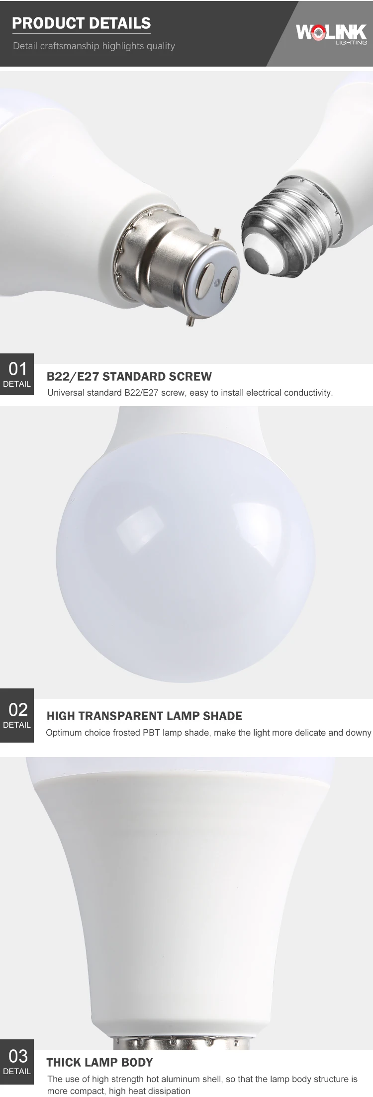 Hot selling office home smd2835 E27 B22 led bulb light 5w 7w 9w 12w 15w 18w indoor bulb led light lamp