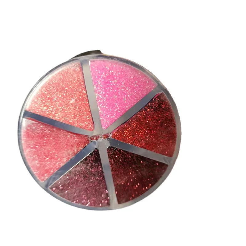 6 Colors Suit Bottle Packing Extra Fine Glitter Powder for Craft Epoxy Resin Tumbler Nail Decorations