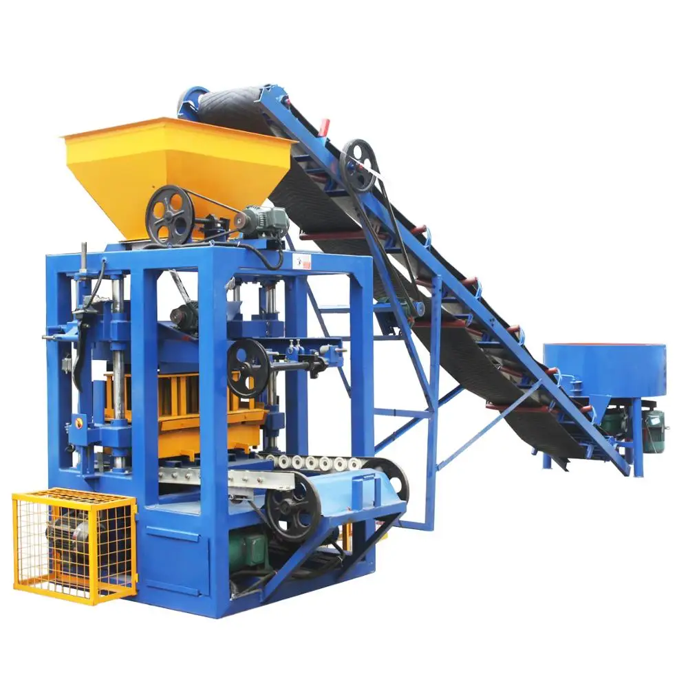 Customized Interlocking Brick Making Machine Qt4-24 Concrete Block Making Machine For Sale
