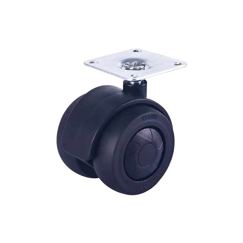 2022 New Design TPE Rubber Silent Black 2 Inch 50mm Swivel Furniture Caster Press Lock Medical Living Room Kitchen Use White