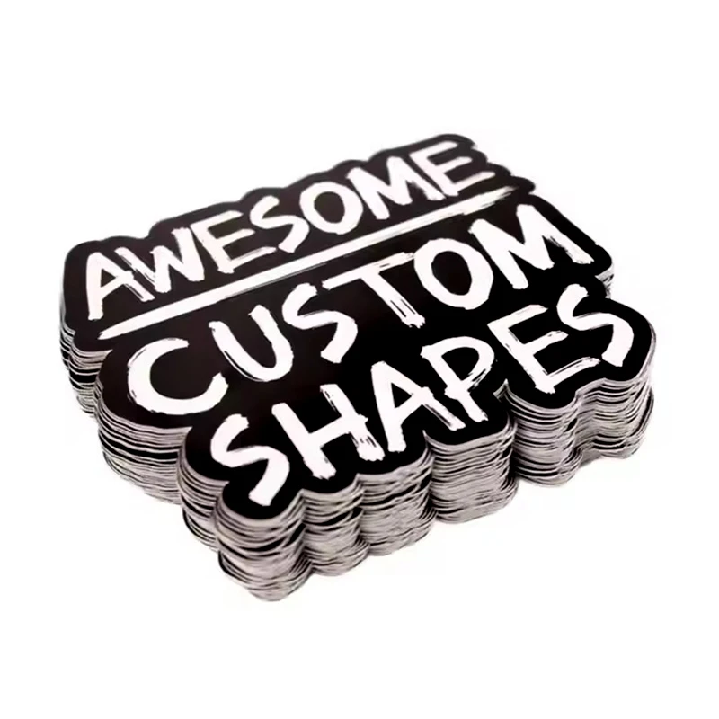 Custom Design Digital Printing Die Cut Waterproof Cartoon Sticker For Laptop Vinyl Adhesive Print Diecut Advertising Stickers