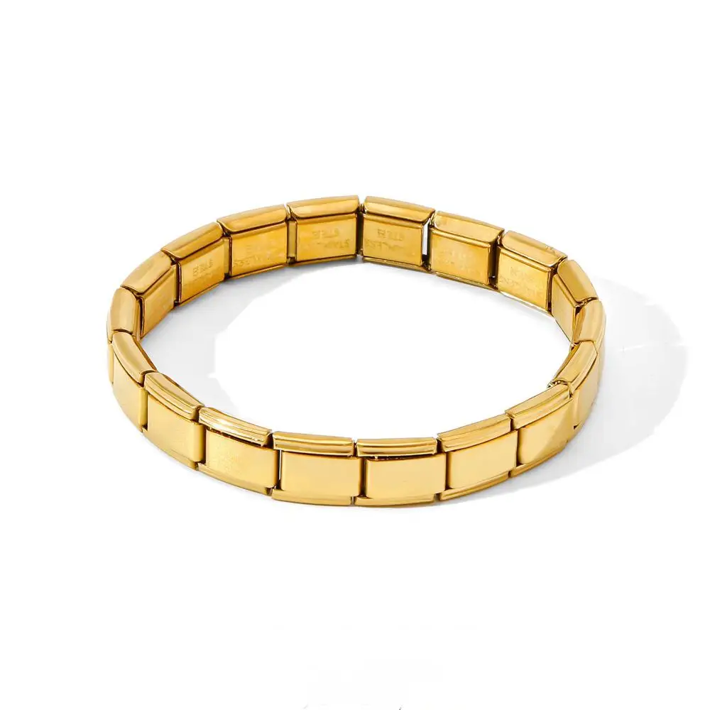 Hongtong Stainless Steel High Quality 18K Gold Plated Watch Band Classic Luxury Fashion Jewelry Bangles For Women