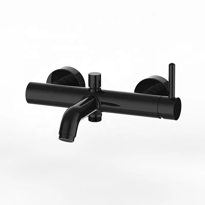 Shower Faucet Bathroom Solution Brass Single Handle Bath Tap Bathtub Single Lever Bath&Shower Mixer With Diverter