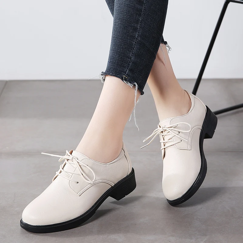 
2020 Hot Sale Women Genuine Leather shoes Office Walking Shoes 