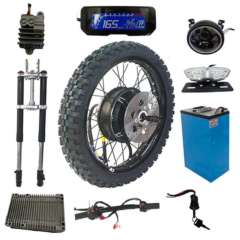 Best Selling 72v 6000W 8000W 15000W electric motorcycle parts geared hub motor bike e motorcycle conversion kit