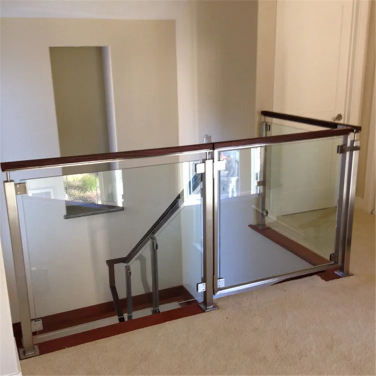Glass Railing Design With Inox Baluster For Veranda