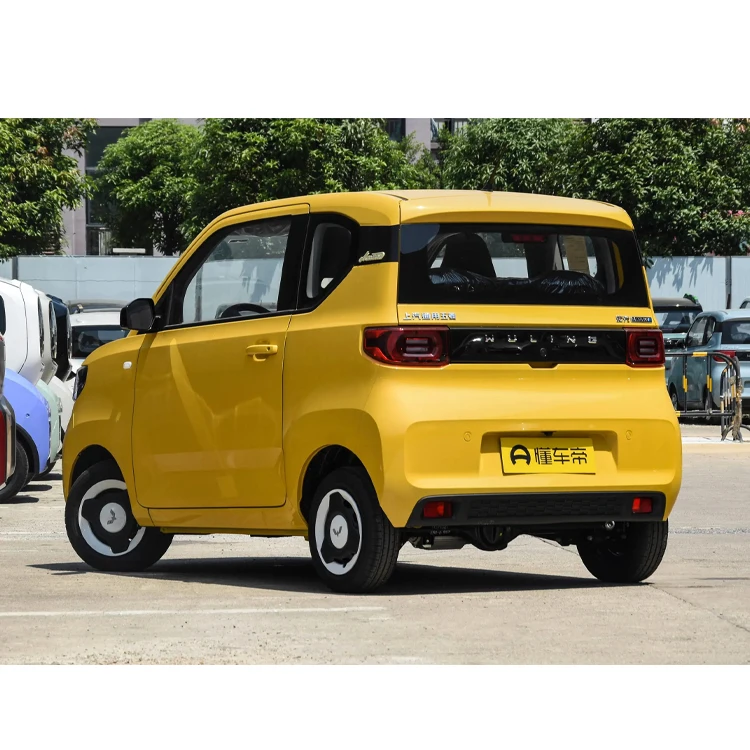 New Car Auto Chinese Manufacturer High Speed Wuling Hongguang Mini Electric Ev Car / Wuling Mini Ev