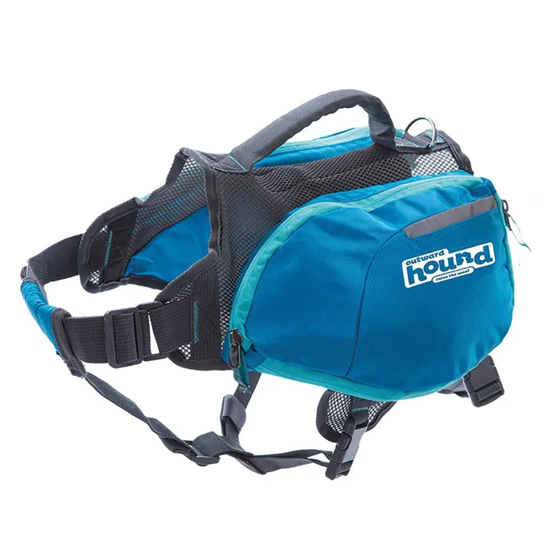 
Outdoor Dog Backpack Reflective Saddle Bag Dog Pack Double Bag for Hound Travel Rucksack for Medium Large Dogs 
