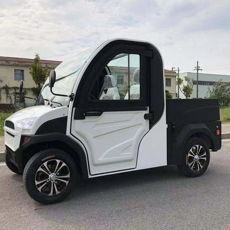 
China high quality mini 2 seat 4 wheel drive electric cargo vehicle pickup truck 