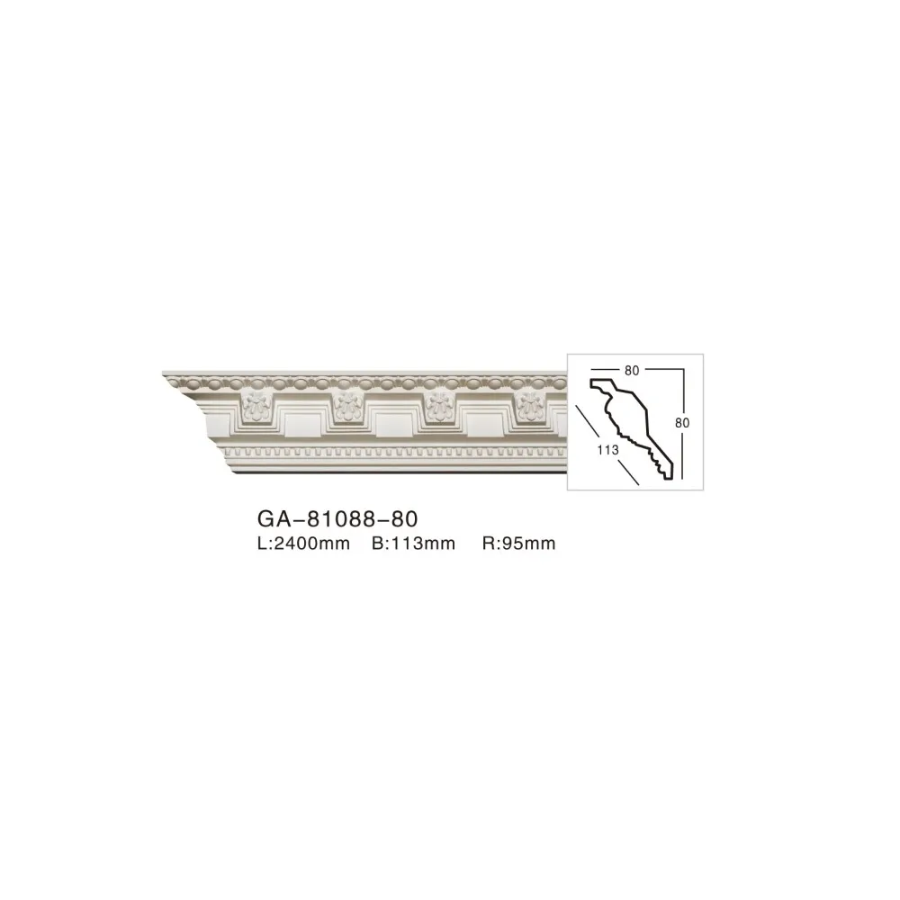 Luxury House Decorative Mouldings for Mirrors Wall Frame PU Coving Cornice Moulding Ceiling Coving Designs
