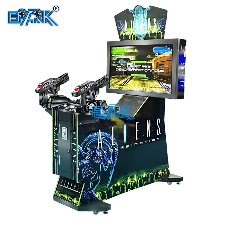 Factory Price Coin Operated 2 Players 42 Inch Video Arcade Machine Aliens Shooting Extermination Game