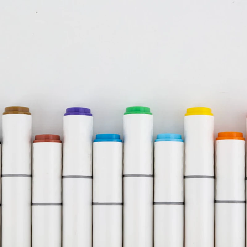 TOUCHCOOL OEM 60 Colors Papeleria Set Multi Color Art Pen Set Stationery Alcohol Marker Pen Gift Set with  Custom Logo