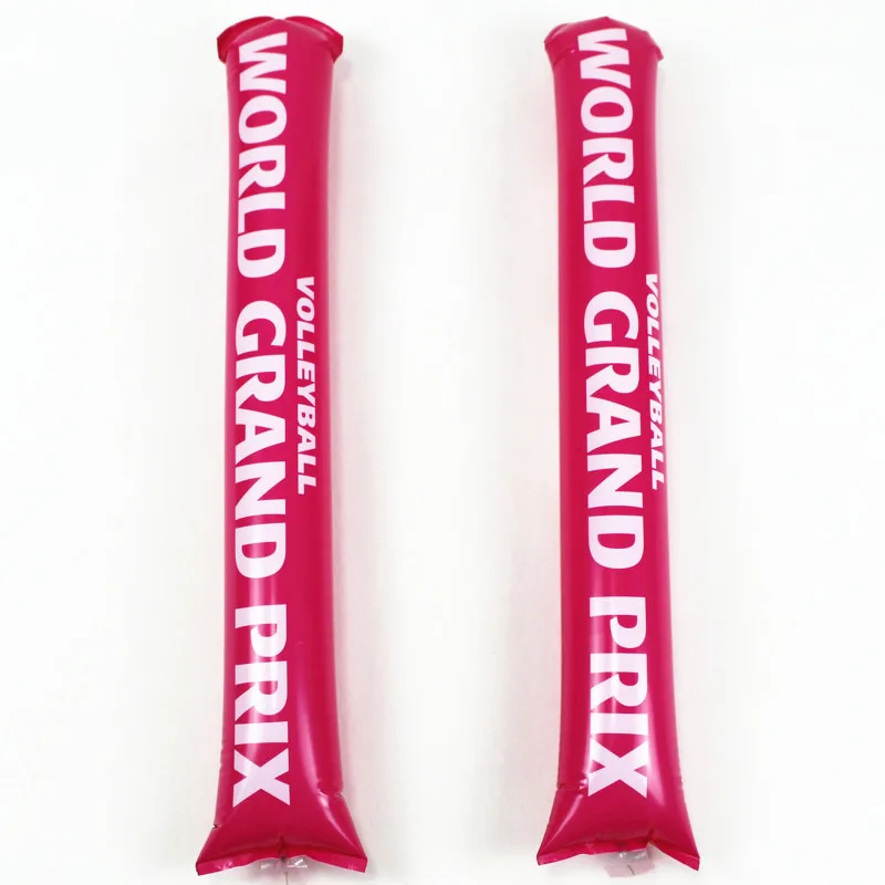 Custom Novelties 2024  60*10cm Bang boom Inflatable balloon noise maker cheering thunder Stick