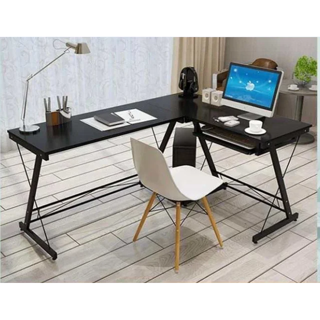 L-образный Настольный угловой компьютер, ноутбук, учебный стол, рабочая станция, Рабочий стол для обучения, настольный ПК, универсальный металлический