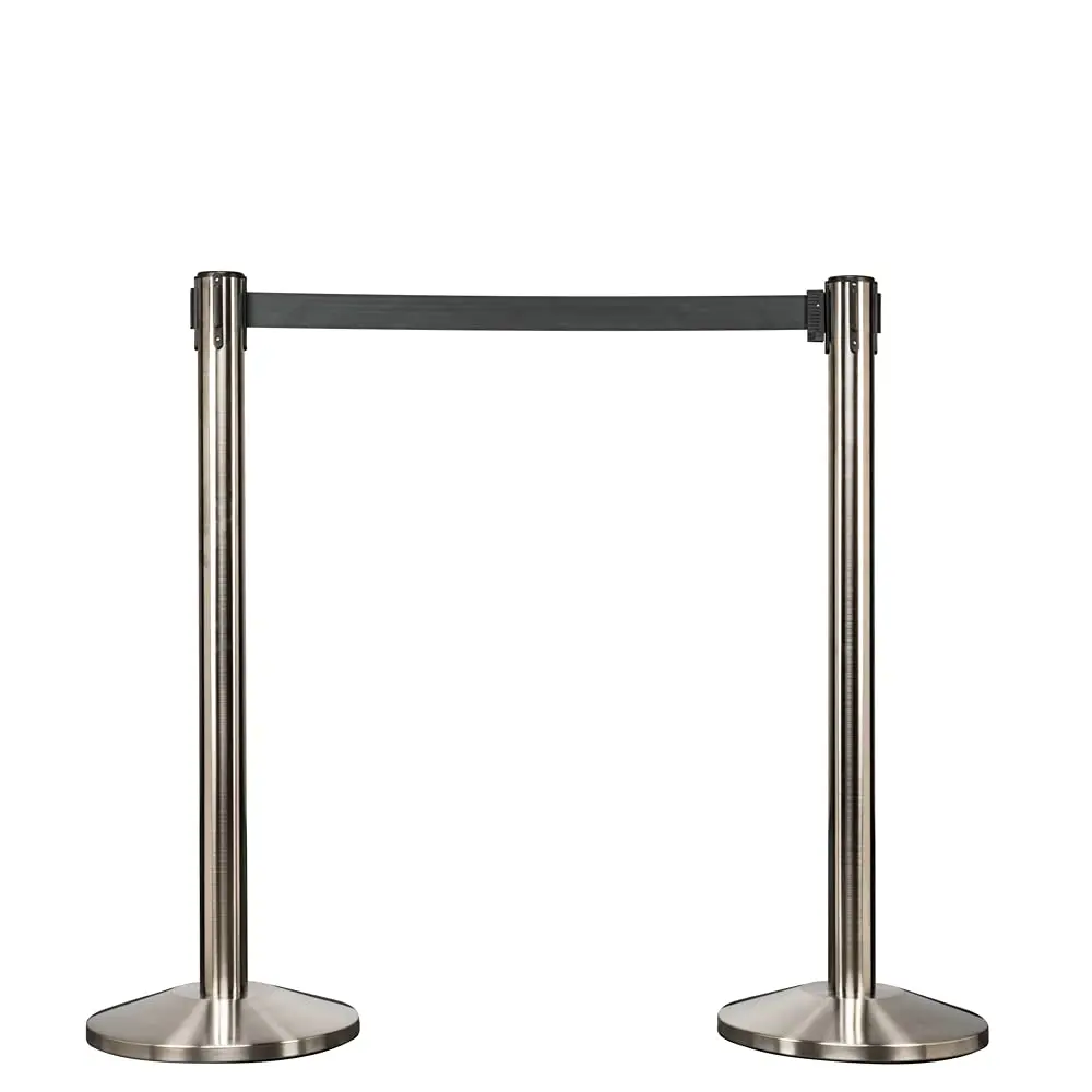 stainless steel Crowd control line belt barrier for airport checking