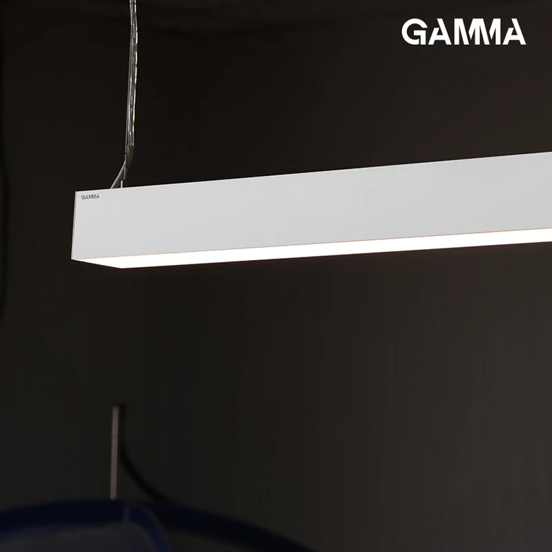 Suspending 120lm/w  LED Linear Lighting System Aluminium 28W Linkable Linear Light