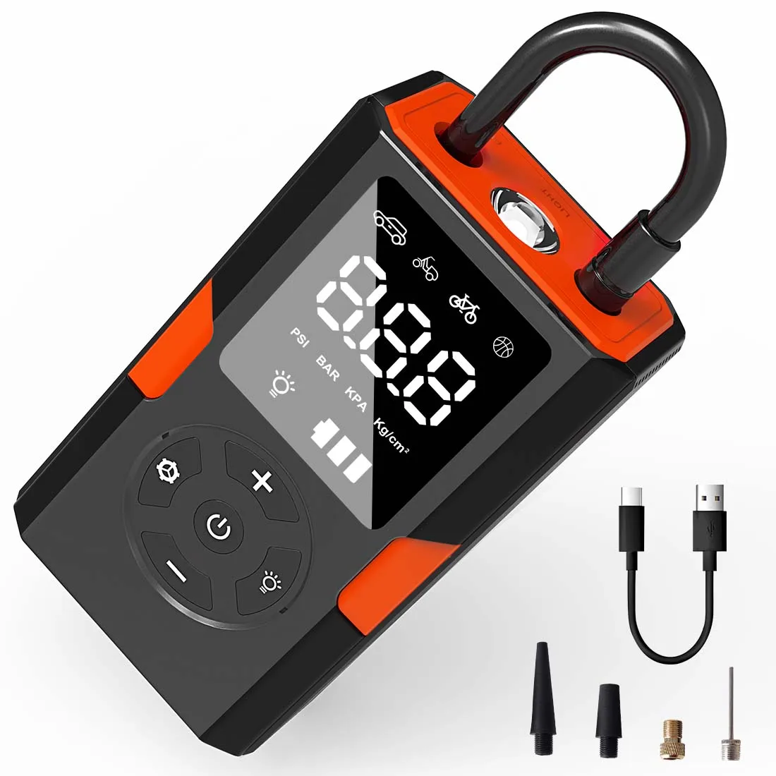 150PSI Portable inflator Intelligent tire inflator DC 5V motorcycle tire inflator