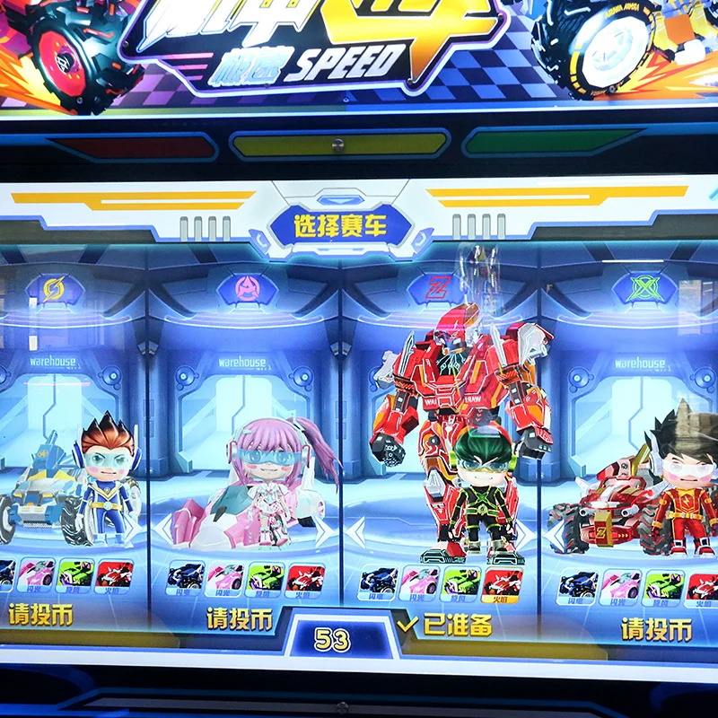 simulator arcade car racing game machine coin operated 4d race video car sim racing 4 player arcade game machine