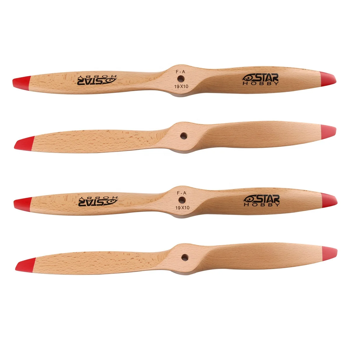 6 Star 2 Blade  Beech Wooden Gas Power Propeller CW Tractor For Airplane FM