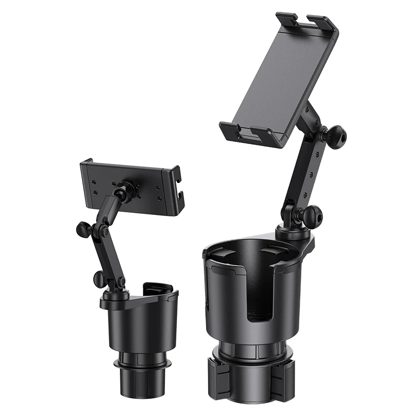 large  2 in 1 car cup holder phone tablet PC mount extendable base Car Cup Holder mobile car holder