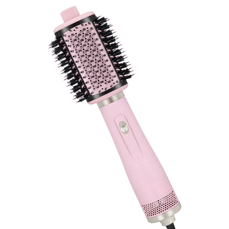Professional Hot Air Brush Hair Styler Blow Dryer Comb Heated Flat Iron Rotating Curler Salon High Speed Hair Dryer Brush