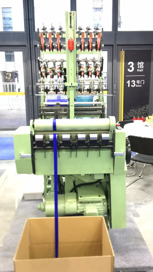 GINYI Ribbon Bra Tape Weaving Needle Loom High Speed Narrow Fabric Knitting Flat Needle Loom Machinery