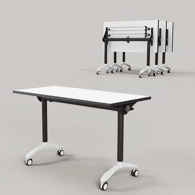 Manufacturer Office Building School Furniture Foldable Training Table Modern Modular Conference Table White