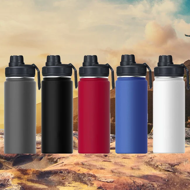 550ml Hydro Double Wall Powder Wide Mouth Tumbler with Leak Proof Portable Water Bottle Stainless Steel Sports Bottle