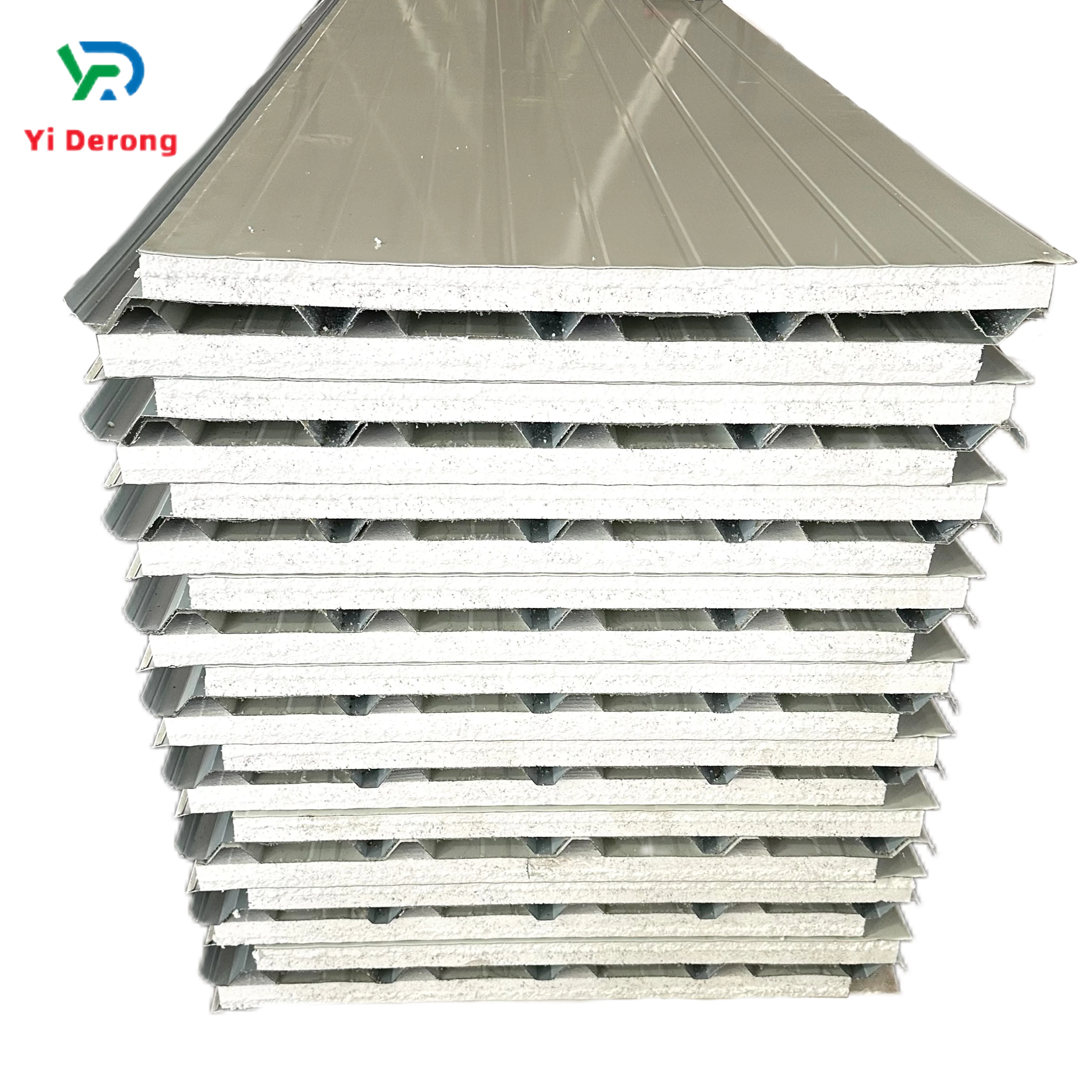 Prefabricated house color steel sandwich panel tongue and mouth insulation wall panel eps laminate board