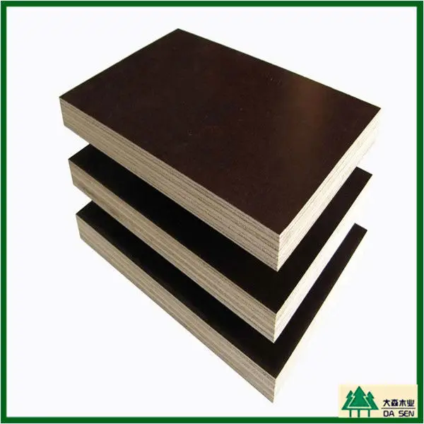 Stock 1220X2440X28mm Container plywood For Furniture/ Construction/ Packing/Flooring Black/Brown Film Faced Plywood