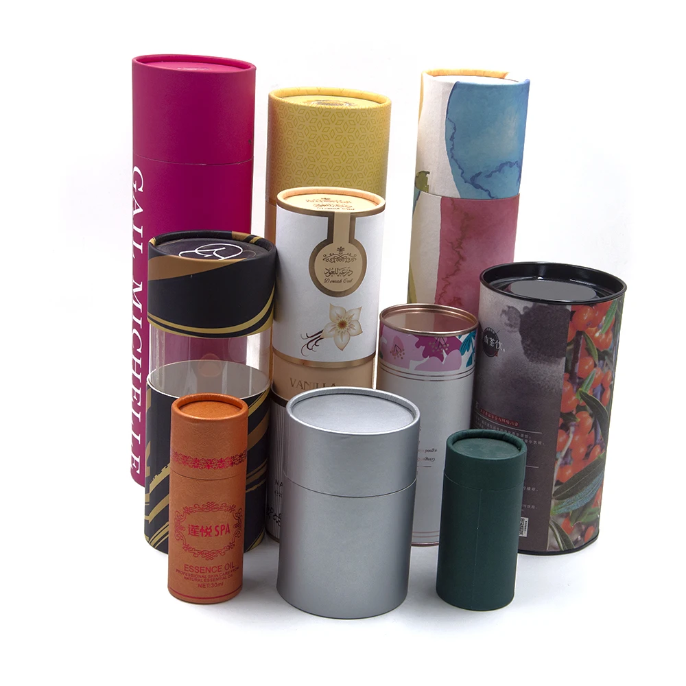 Wholesale Custom Fancy Logo Printed Kraft Paper Tube/Paper Tube Packaging