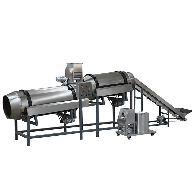 Nuts Roasting And Flavoring Machine/ Single Roller Seasoning Machine/ Seasoning Tumbler Banana Chips Flavoring Machine