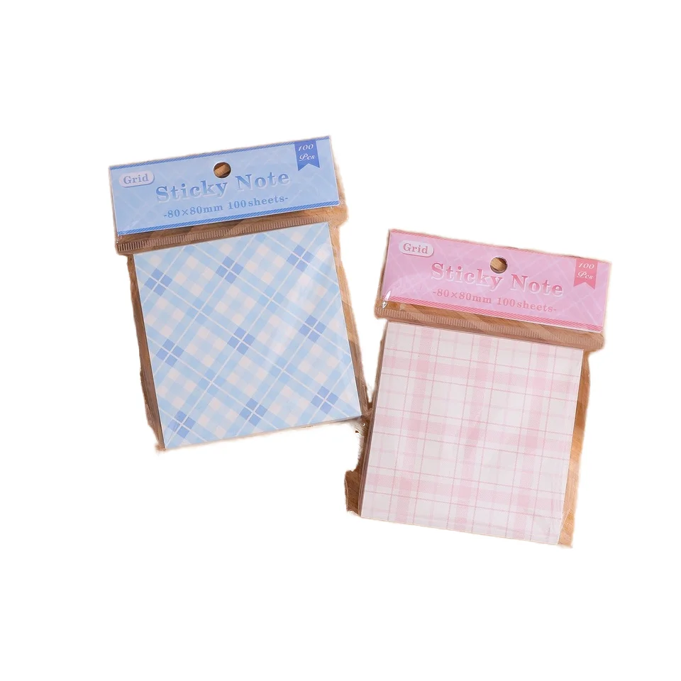 Strong Adhesive Custom Cute Sticky Notes Colorful Self-Adhesive Memo Pad for Home Office and Notebook Bright Paper Color