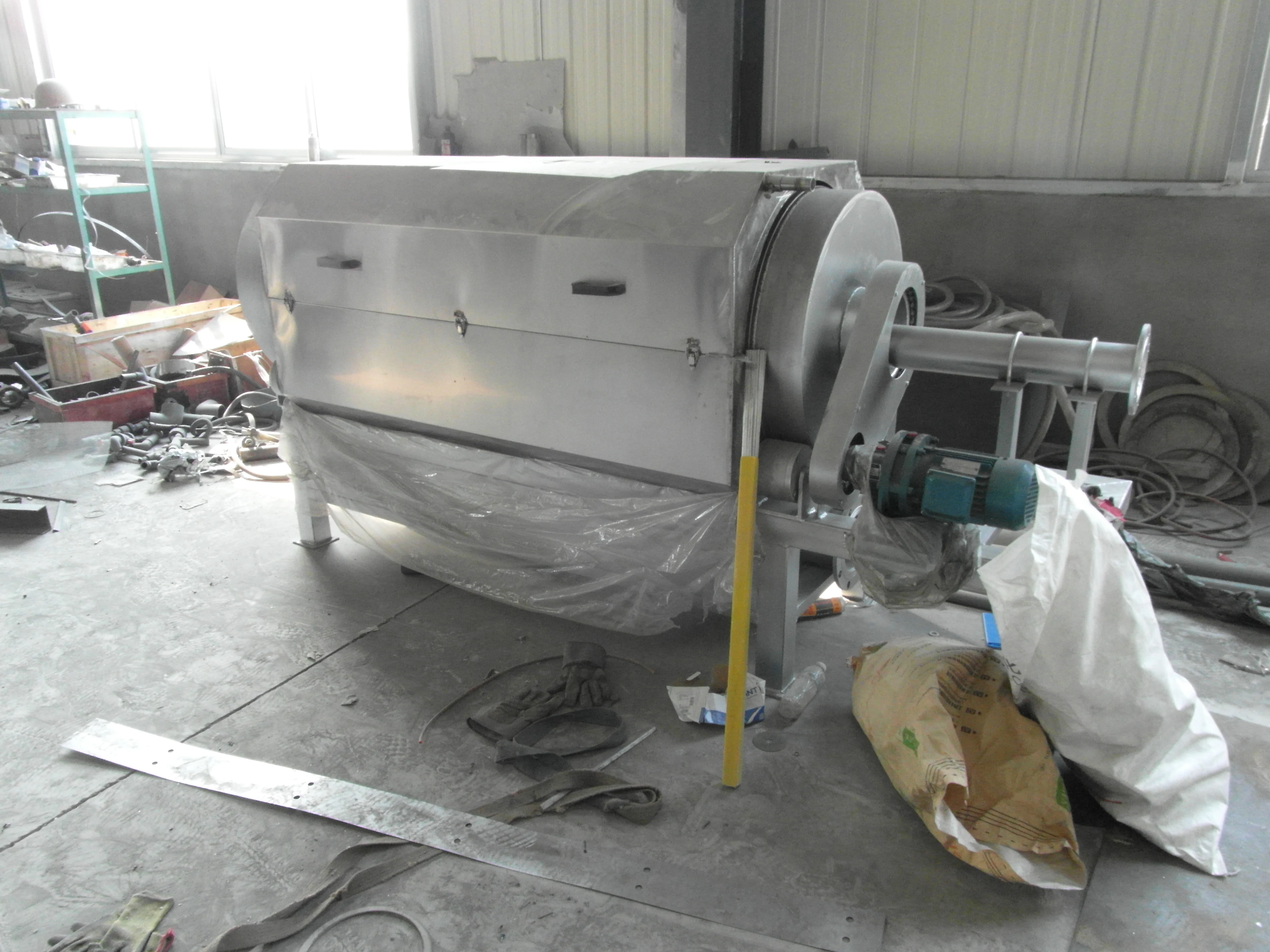 Rotary vacuum aquaculture  pond  fish farming koi   drum filter for spirulina