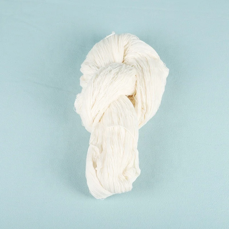 wholesale cheap price of crochet yarn cotton blend yarns without dyeing high bulk yarn