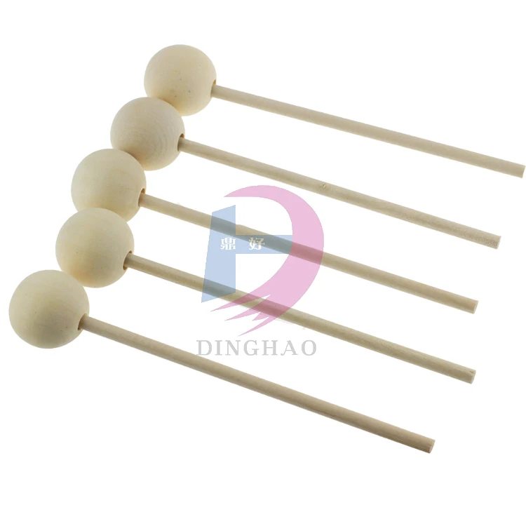 Original Wood Color Rod for Flour Food Making DIY Rolling Pin for Children