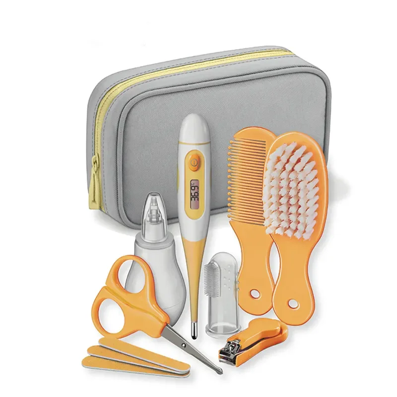 Safety Deluxe Baby Healthcare an Grooming Kit Baby Care 8 Pcs Set Grooming Baby Care Set Food Grade silicone